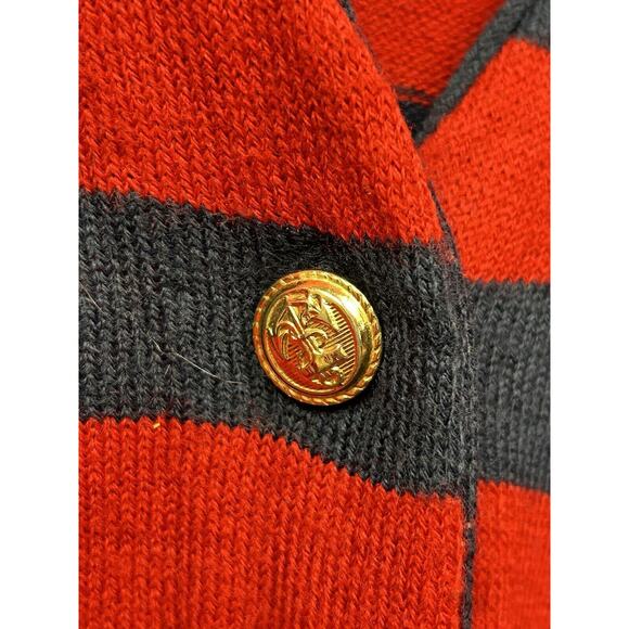 Vintage Jennifer Moore Knit Cardigan Sweater Womens XL Nautical Embroidered - Picture 6 of 7